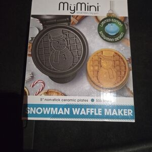 Black Snowman Waffle Maker